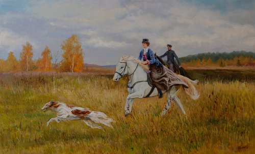 Autumn hunting by Eduard Panov