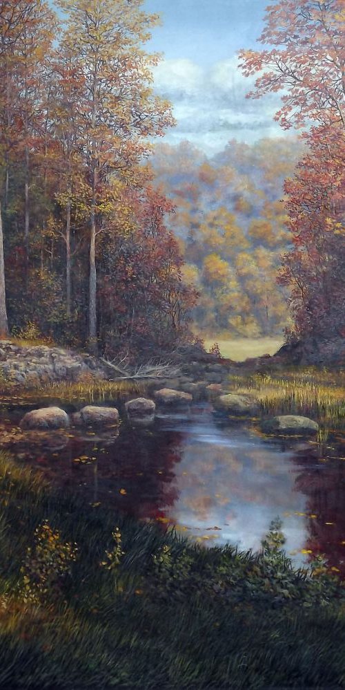 Forest Brook 3 by Oleg Riabchuk