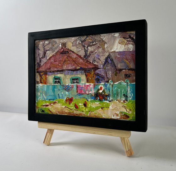 Yard in Sunset Light