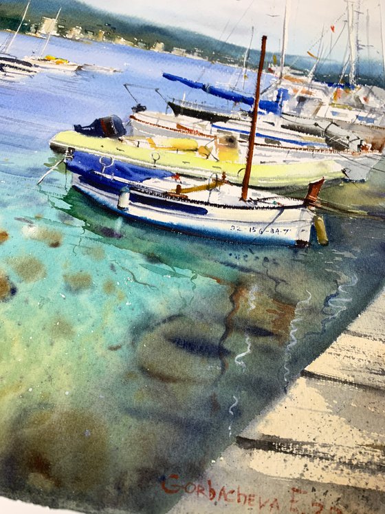 Boats at the pier (Spain)