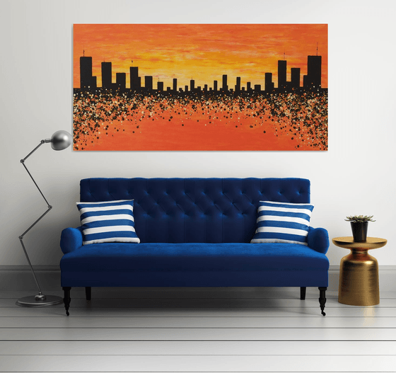 Sunset in New York 2 by M.Y.