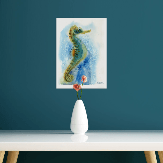 Seahorse in the water