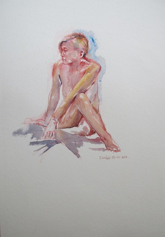 seated nude