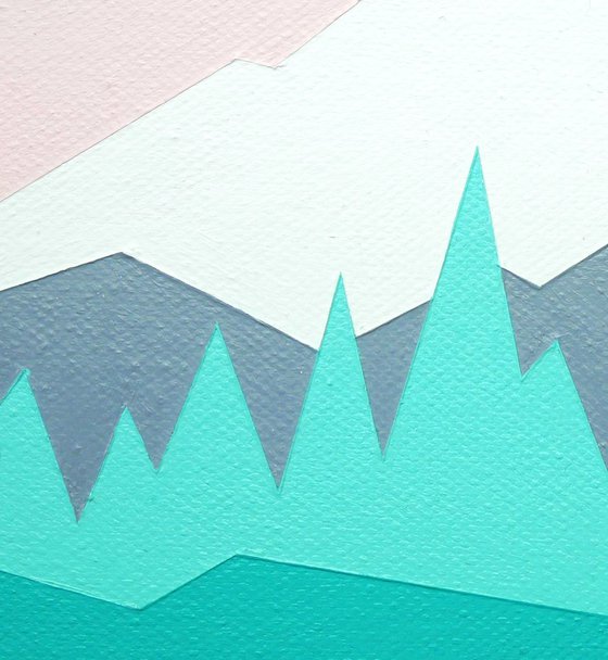 Mount Rainier original mountain landscape painting