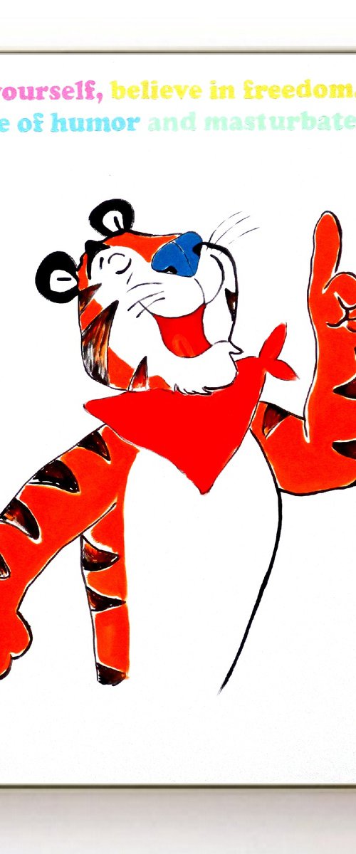 Tiger (small Pop Art) by SUPER POP BOY