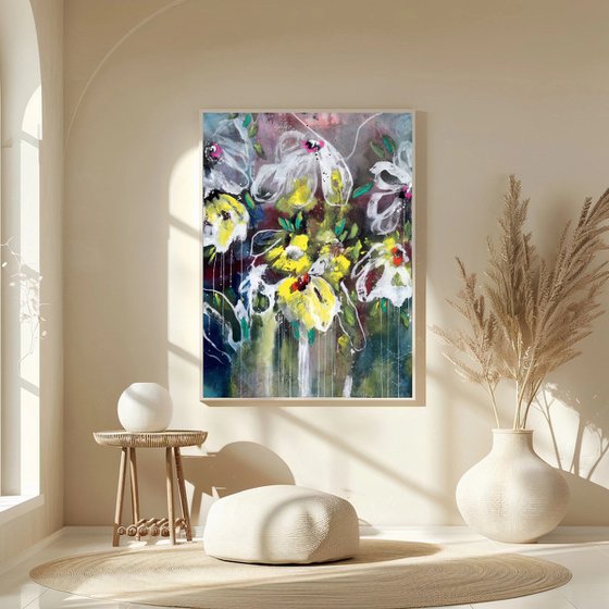 Floral Abstract - Bloom, I am here