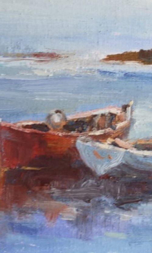 Together 2 (framed 8.7x7x0.5") by Alexander Koltakov