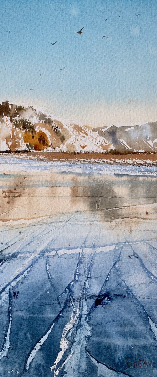 Lake Baikal in winter No 2 by Eugenia Gorbacheva