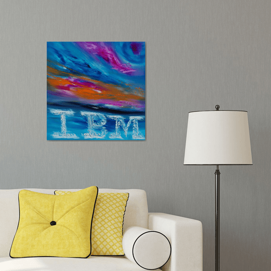 Commissioned painting - IBM on the sky