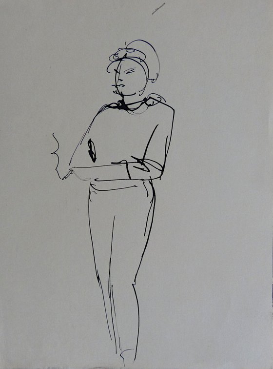 A Cigarette,  double drawing