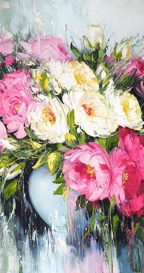Peonies in Bloom by Marieta Martirosyan