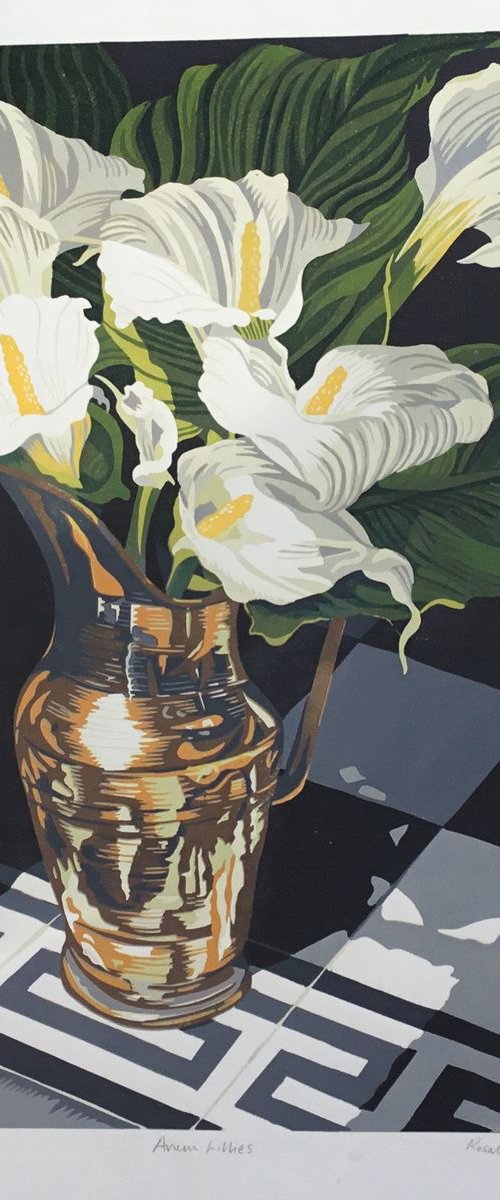 Arum Lillies by Rosalind Forster