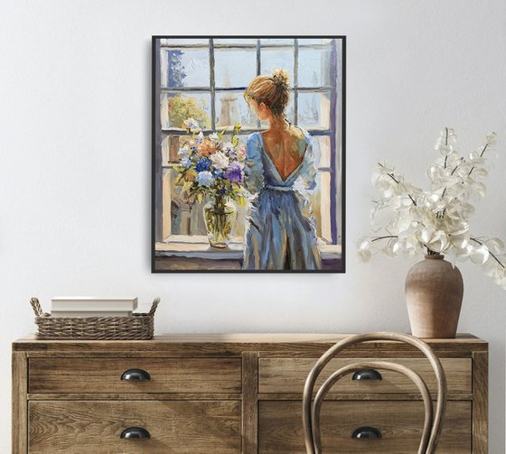 Quiet Contemplation. Woman.