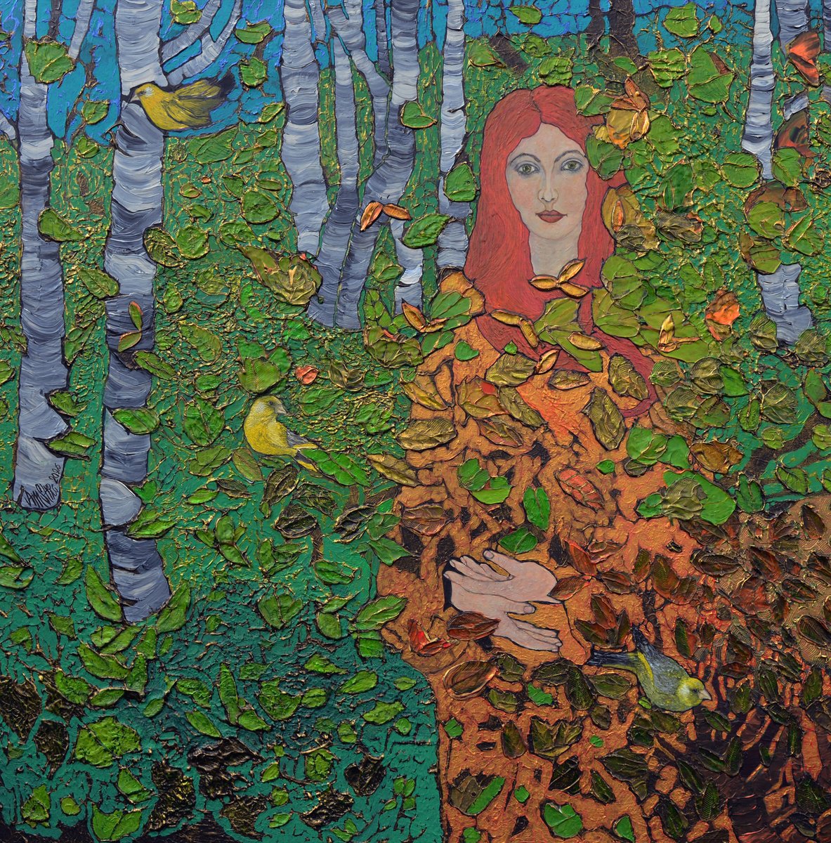 Anna Styrc | Original Acrylic Painting | Just Let It Go | 100 X 100Cm | Artwork For Sale On Artfinder