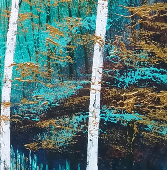Golden Birch Wood