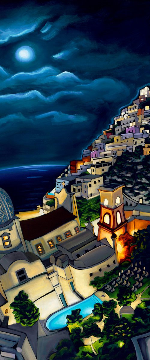 Positano at Night by Grant Pecoff