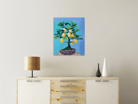 Lemon tree / 67 X 55 X 5 cm