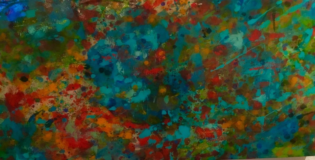 Explosion of torquoise by Anne Beletic