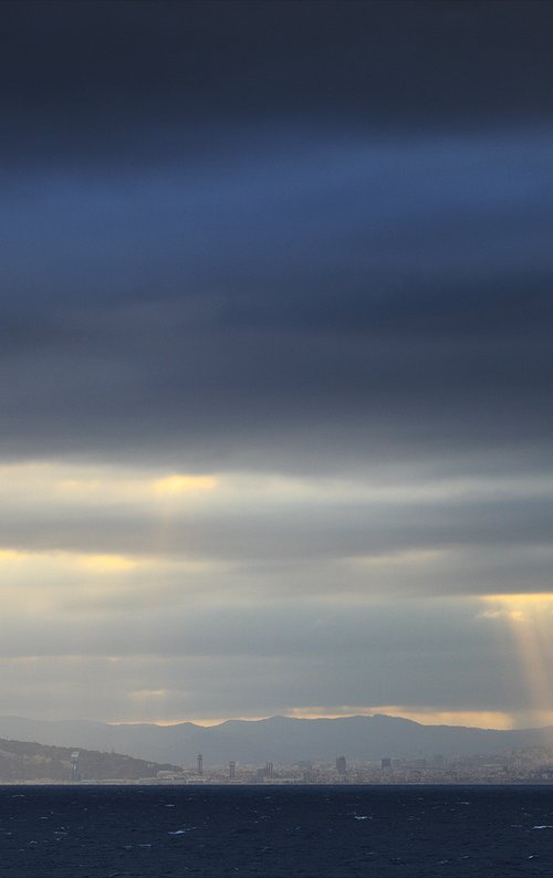 Light show over Barcelona 3 by Stanislav Vederskyi