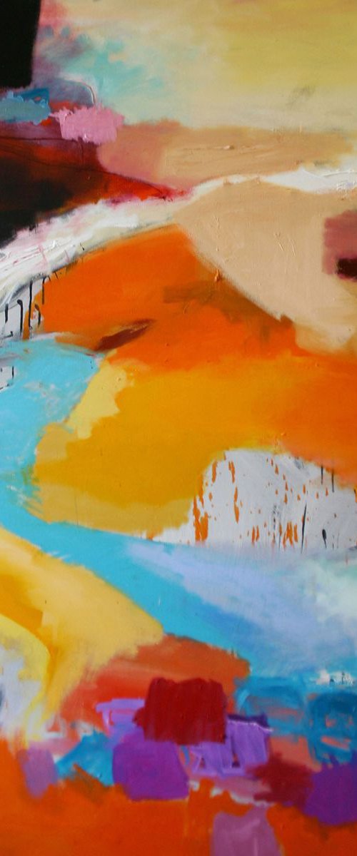 Orange Ground # 7 by John Davison