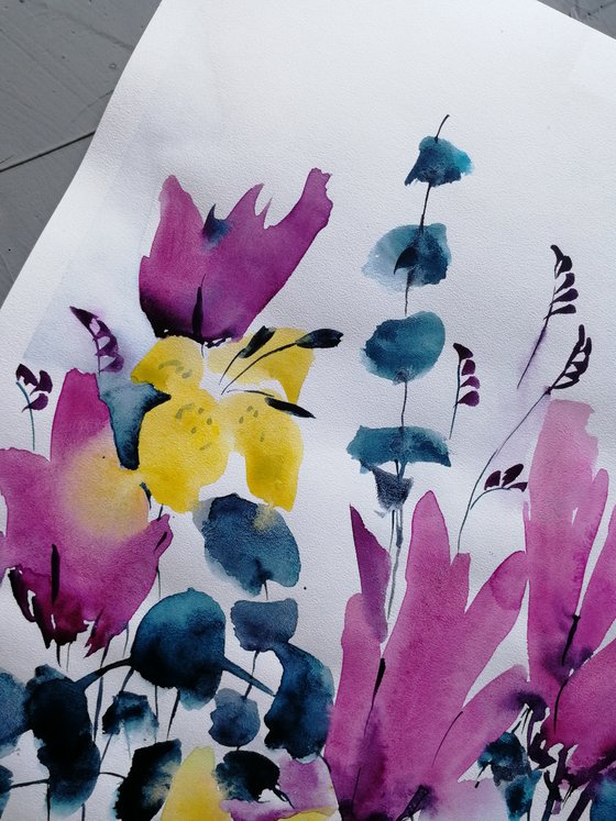 Wildflowers painting