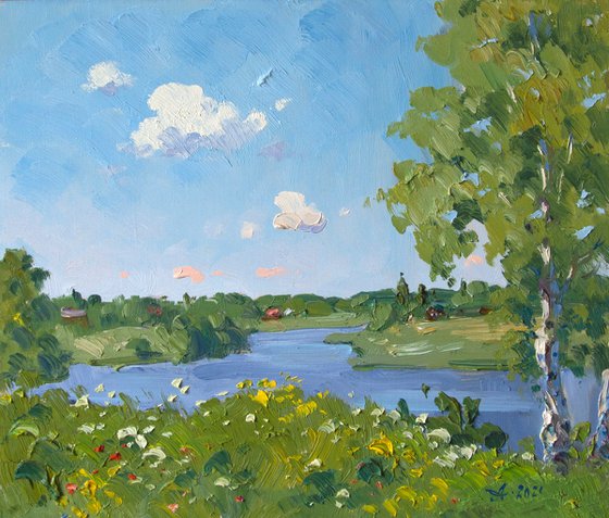 Korozhechna River in Summer