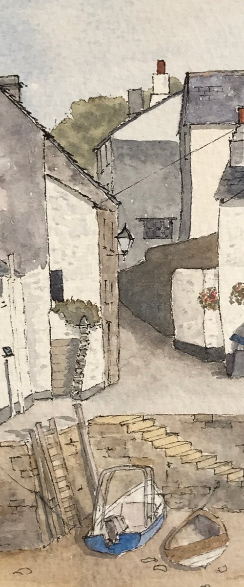 Low Tide, Polperro, Cornwall by JANE  DENTON