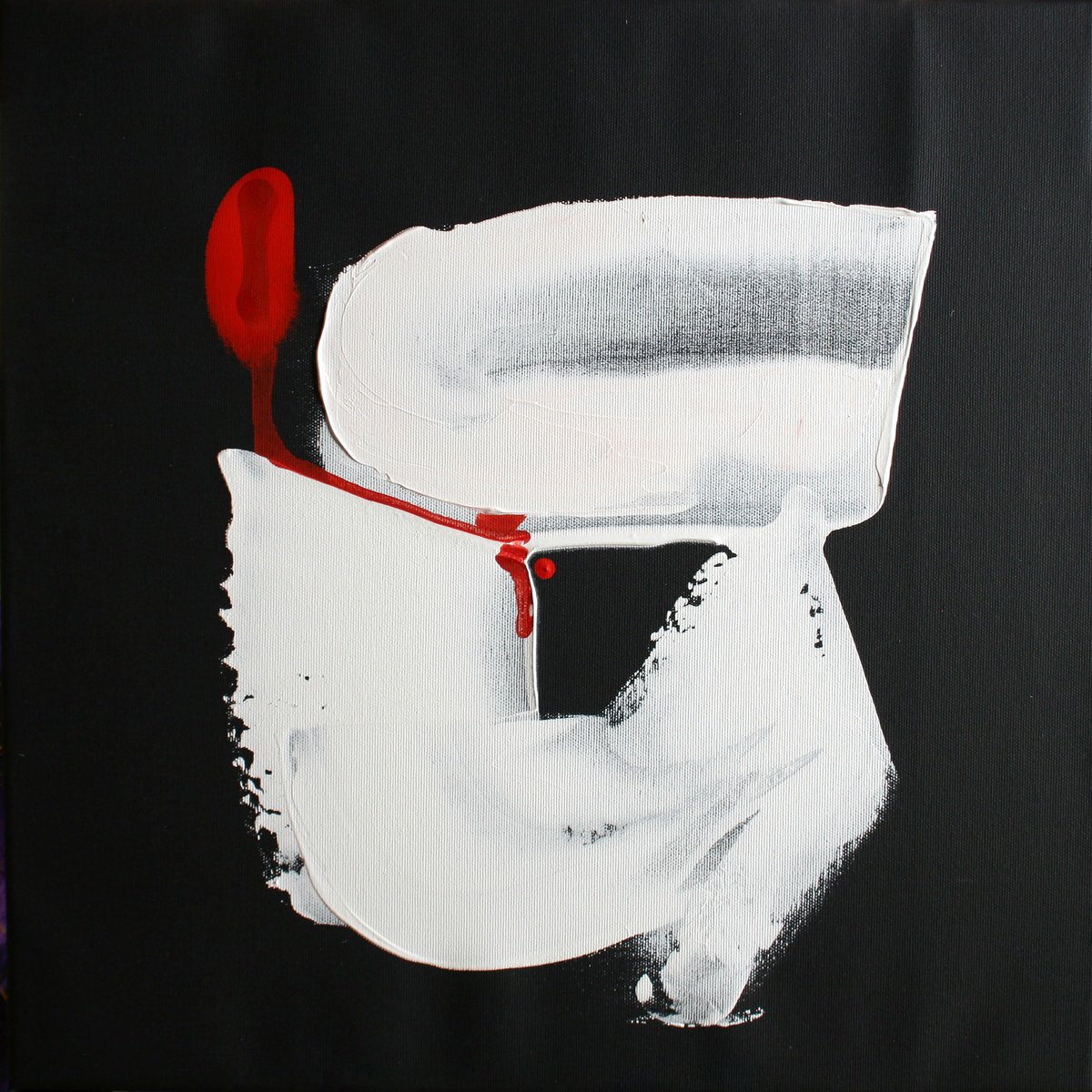 Expressive Abstract Acrylic Painting By Salana Art / Svetlana Samovarova, 20 X 20", The Lines Iv, Original Artwork