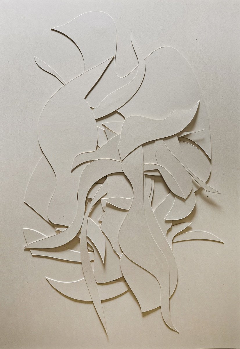 Surrealistic Abstract Collage By Stefano Mazzolini, 28 X 41", Conluc, Original Artwork