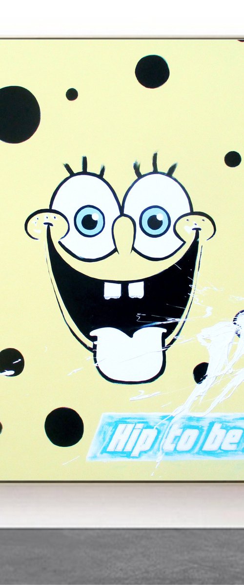 Spongebob - Hip to Be Square (Yellow Pop Art) by SUPER POP BOY
