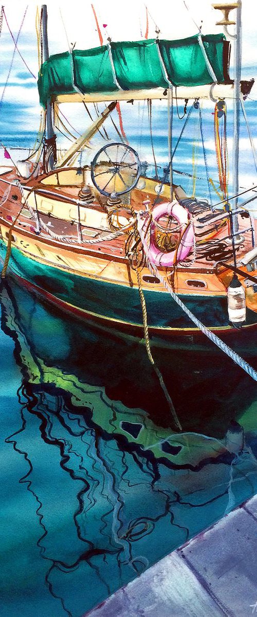 A Boat from Malaga by Ksenia Astakhova