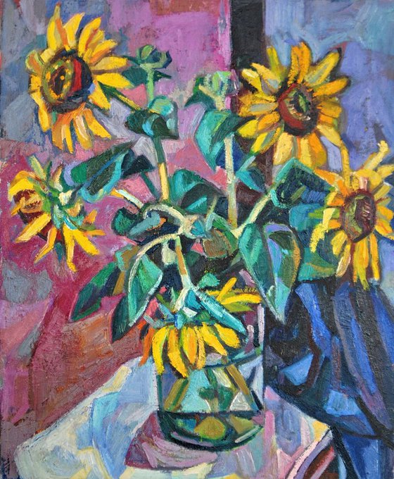 Sunflowers  II / 55 x 45 x 2 cm