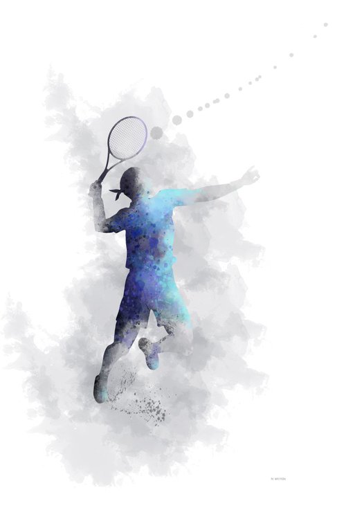 Tennis Player 1 by Marlene Watson