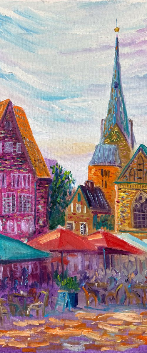 Bremen Market Square and St. Petri Cathedral by Dmitry Fedorov