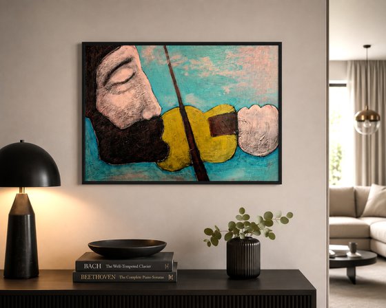 My fiddle II (40cm x 30cm x 1.6cm)