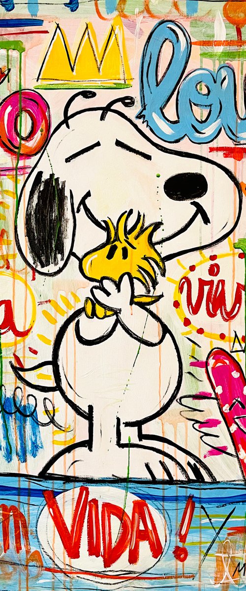 Snoopy Viva la Vida by Mercedes Lagunas