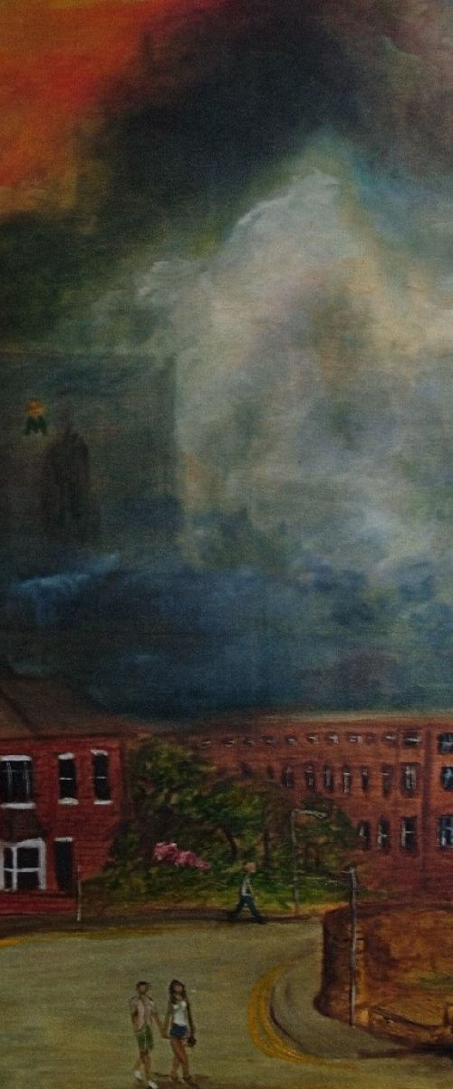 Death of Industry  (Oil on canvas 40x30 inch) by Jack Bagley
