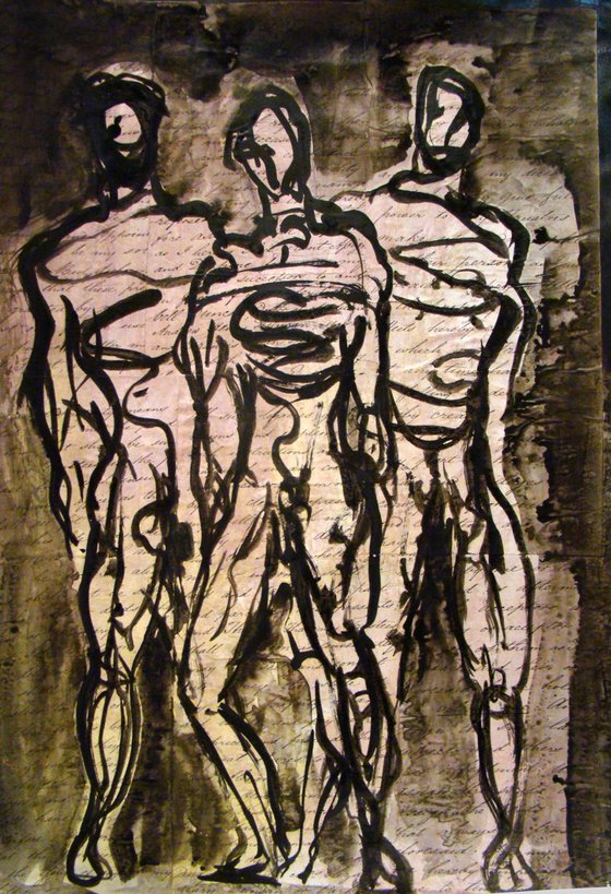 Three Male Figures