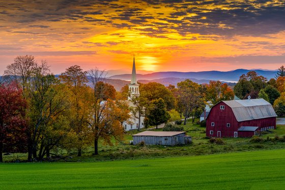 First Light over Peacham