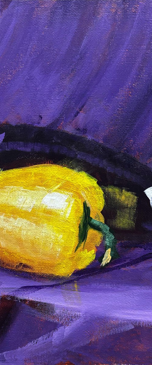 Eggplant and Yellow Pepper by Dmitry Fedorov