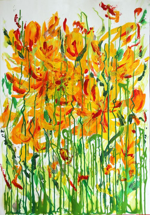 Thicket Tulips by Salana Art Gallery