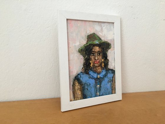 Woman with a hat