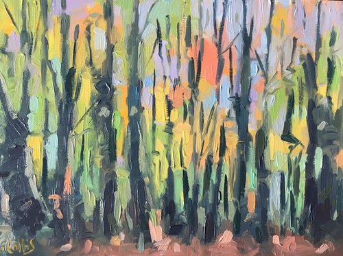 Autumnal Woods by Louise Collis