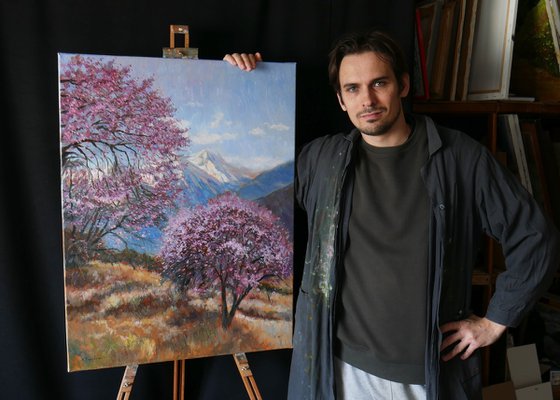 Almond Trees in Bloom