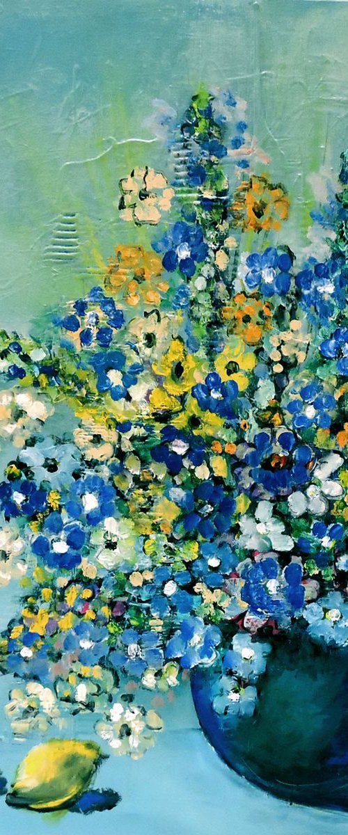 Flowers and Lemons by Veta  Barker