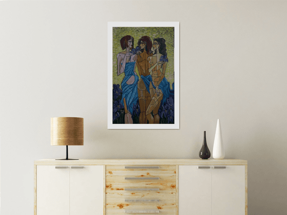 The Three Graces in Vincent's garden