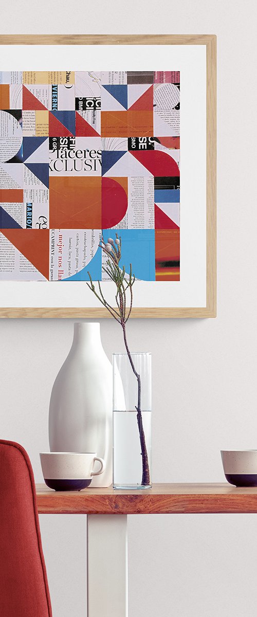 Collage_25_40X40 cm_Geometric by Manel Villalonga