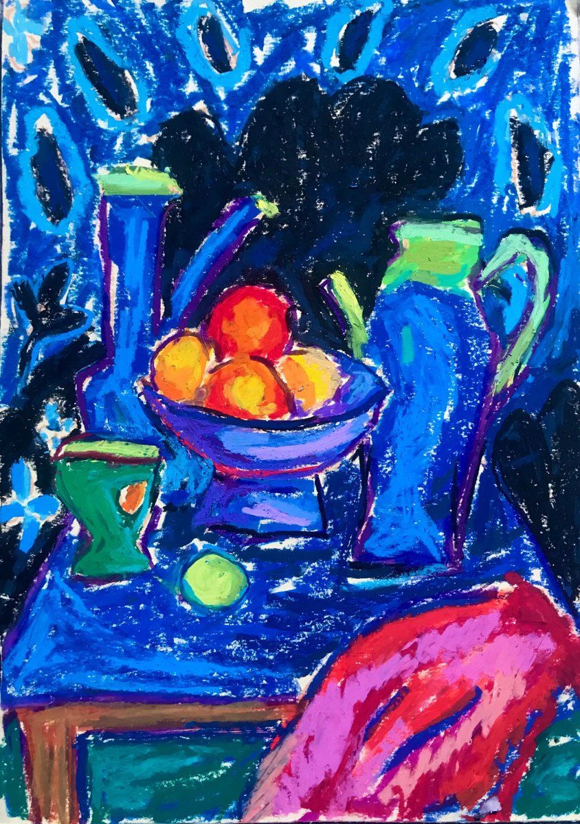 Blue Still Life by Milica Radovic