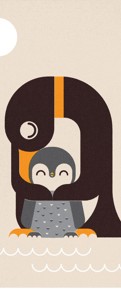Penguin by Forty Winks Art