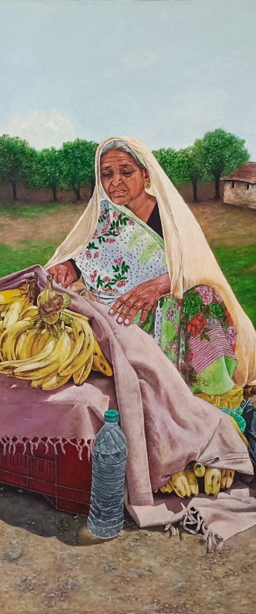 Monkey and The Old Lady by Nilofar Ansari